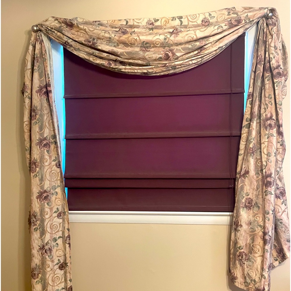 1 set of 3 Crosill Chamboard custom made valances